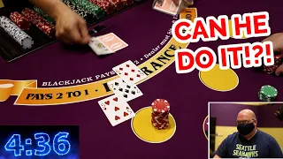 🔥 HIS TURN 🔥10 Minute Blackjack Challenge - WIN BIG or BUST #92