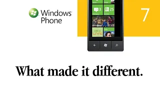 When Windows Phone was different.