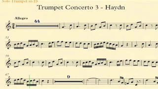 Haydn Trumpet Concerto 3rd movement with trumpet solo