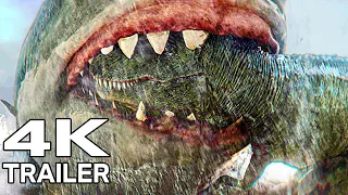 MEG 2 "T-Rex VS Megalodon" Trailer (4K ULTRA HD)