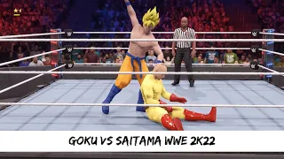 Goku Vs One Punch Man WWE 2k22