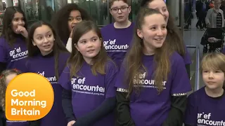 Iwan Thomas Gives a Huge Surprise to an Incredible Charity's Children's Choir | Good Morning Britain