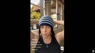 billie eilish answering questions about her fragrance eilish no.2 on douglas live 06/13/23