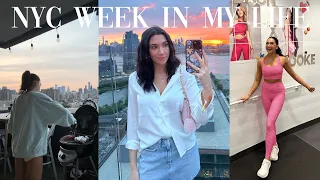 week in my life in the CITY | workouts, new furniture, grilling/cooking + hosting a soulcycle class