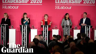 Labour party leadership: candidates speak at first hustings – watch live
