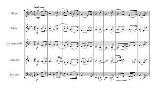 Strauss, Richard  - Serenade Op.7 arr. Glynn Davies for Wind Quintet
