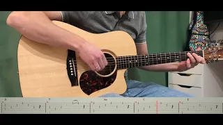The Animals - The House Of The Rising Sun - fingerstyle guitar cover - tab