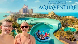 Atlantis Aquaventure Dubai Vlog 2024 - World's LARGEST Waterpark!