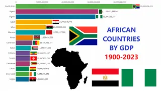 Top 15 African Countries By GDP 1900-2023