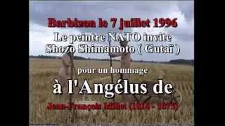 Land Art. Le Peintre Nato invite Shozo Shimamoto : hommage à J.F Millet, Barbizon