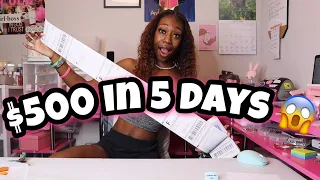 I MADE $500 in 5 Days | PACKING 25+ ORDERS 💕