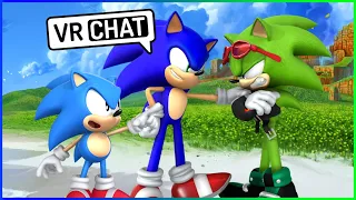 SONIC AND SCOURGE MEETS CLASSIC SONIC IN VR CHAT