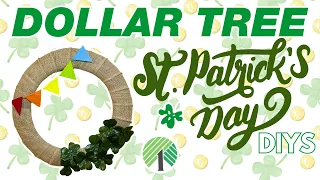 9 Easy NEW St. Patrick's Day Dollar Tree DIYS! Spring Decor DIY 2024