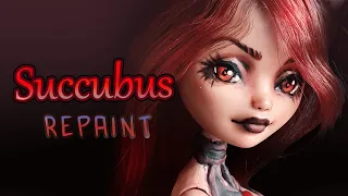 Sculpting and Painting a Custom Succubus Doll for Halloween || Repaint OoaK || Tutorial