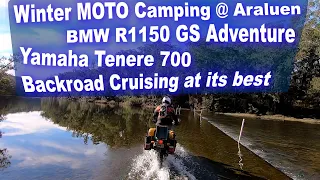 Moto Camping at Araluen. Tenere 700, BMW R1150 GS Adventure. Backroad cruising at its best.