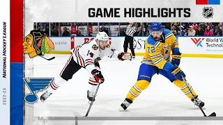 Blackhawks @ Blues 12/29 | NHL Highlights 2022