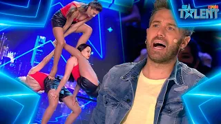 Estas HERMANAS sorprenden con sus PELIGROSAS ACROBACIAS | Audiciones 1 | Got Talent España 7 (2021)