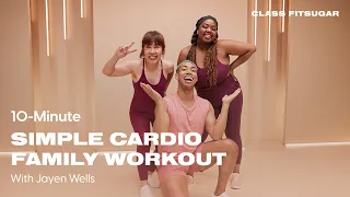 10-Minute Thanksgiving Family Cardio Workout With Jayen Wells | POPSUGAR FITNESS