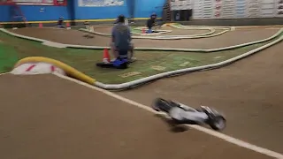 Beach RC Club 2wd 17.5 stock crash & burn 1st qualifier.