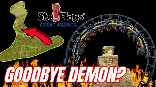 Six Flags Great America's Demon Getting REMOVED For 2025 New Coaster?