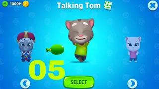 Talking Tom Splash Force = Talking Tom & Egyptian Angela & Arctic Angela & Officer Hank