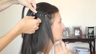 Плетение косы Водопад/ Waterfall braid hair tutorial