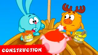 KikoRiki 2D | Best episodes about Construction | Cartoon for Kids