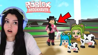 SOMOS VACAS Y DESCUBRIMOS EL SECRETO TURBIO DE ESTA GRANJERA *MUY MALA* BROOKHAVEN ROBLOX