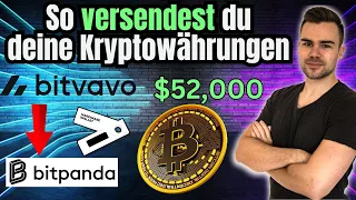 So versendest du deine Kryptos von Bitvavo zu einer Börse/Wallet - Tutorial | Bitcoin auf $52,000?