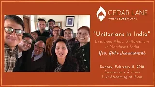 "Unitarians in India" (February 11, 2018)