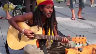 AMAZING STREET PERFORMER SINGS   No Woman No Cry