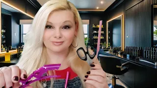 ASMR Hair Salon HAIRCUT RolePlay 🪮 gentle personal attention, haircut consultation, scissors