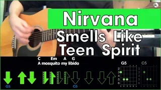 Nirvana - Smells Like Teen Spirit  Acoustic cover  Разбор песни на гитаре  Аккорды и бой