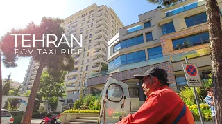 TEHRAN 2021- POV Taxi Ride trough Tehran (Zafaraniyeh to Saádat Abad)