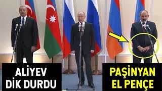 Aliyev Rusya’da Dik Durdu! Paşinyan ve Putin İle Yüzleşti