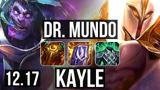 MUNDO vs KAYLE (TOP) | 7/1/5, 6 solo kills, 500+ games, Dominating | KR Master | 12.17