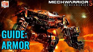 HOW TO IMPROVE YOUR ARMOR AND AVOID COSTS! MW5 Beginner Guide - Mechwarrior 5: Mercenaries - MW5