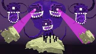 I killed Wither Storm in the END in Minecraft