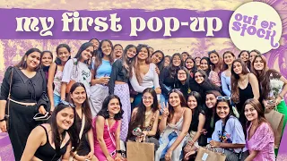 My First Pop Up 🤍 *such a wholesome day!* 🥰 | Aashna Hegde