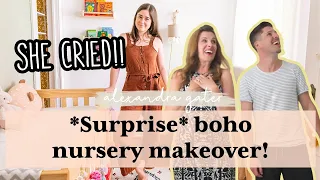 DIY SURPRISE BOHO NURSERY MAKEOVER! | Nursery makeover ideas