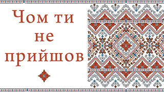 Чом ти не прийшов. Українська пісня. Дует Борисове Поле. Мелодія на гармоні.