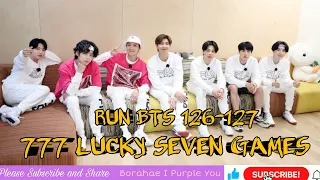 RUN BTS  EP 126-127 ENG SUB  FULL EPISODE | BTS 777 LUCKY SEVEN GAMES 😍👌❤😂