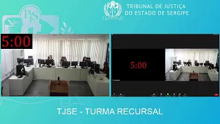 Sessão por Videoconferência da 1ª Turma Recursal do TJSE - 25/05/2023