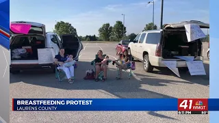 Middle Georgia mothers protest for their breastfeeding rights