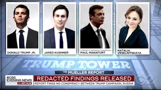 "CBS Evening News" Mueller Report April 18, 2019 Supercut