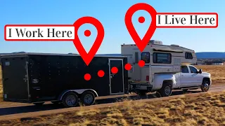 General Contractor & Full-Time Nomad Truck Camper Travels For Work