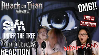 NON-ATTACK ON TITAN FANS REACTS TO AOT ENDING 8 FOR THE FIRST TIME | SiM - UNDER THE TREE