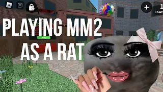 Playing mm2 As A RAT 🐀