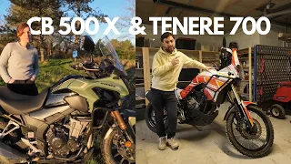 Honda CB 500 X and Yamaha Ténéré 700: our motorcycles to take us all the way to Asia.