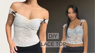 DIY Lace Top in 1 hour [SEWING TUTORIAL]